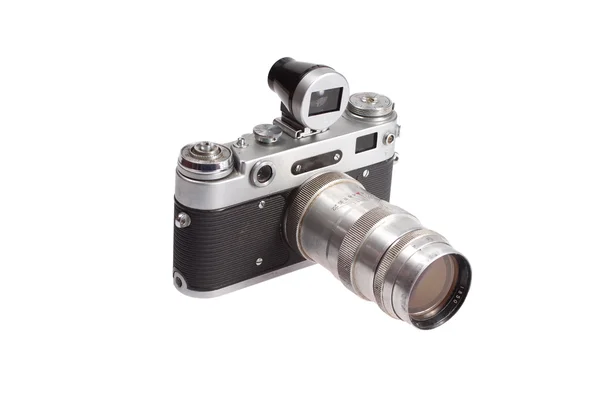 Staré černé 35mm slr fotoaparát — Stock fotografie