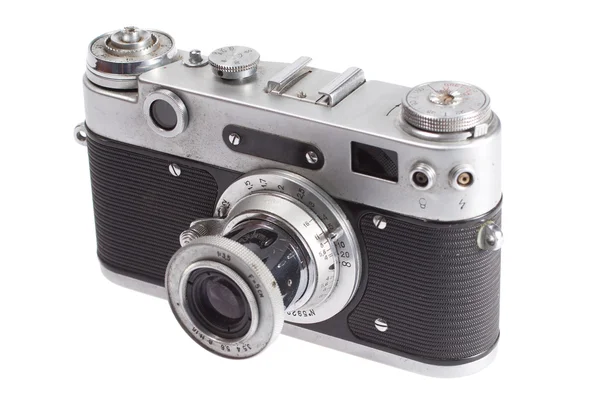 오래 된 레트로 빈티지 rangefinder 카메라 — 스톡 사진
