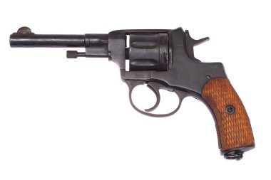 Russian revolver Nagant clipart