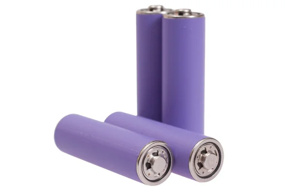 stock image AA batteries on white background