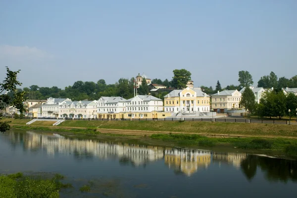 stock image Riverside village