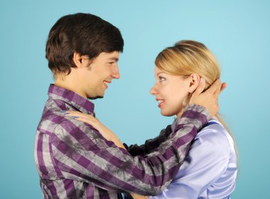 Loving couple clipart