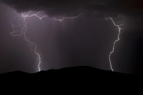 Fulmine di Arizona monsone 2010b — Foto Stock