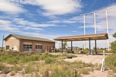 Ghostly Outpost of Route 66 clipart