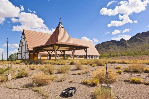 Los Restos Negocio Cerca Remota Ciudad Picacho Fantasmales Arizona Abandonado — Foto de Stock