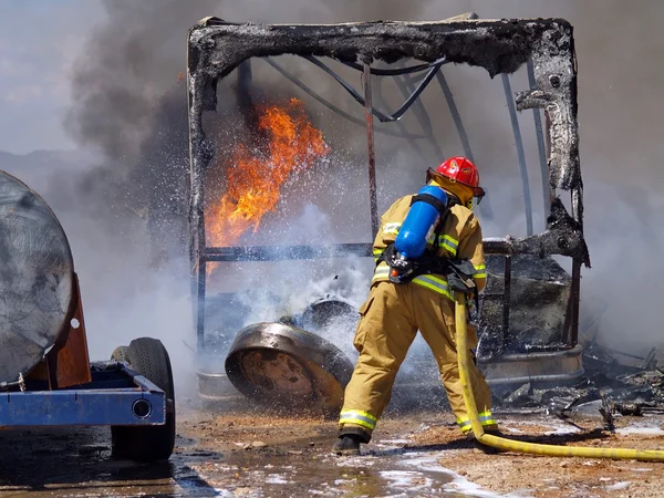 stock image RV Fire