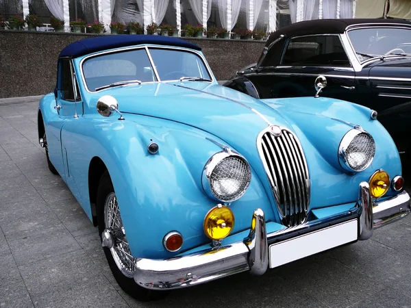 stock image Blue cabriolet