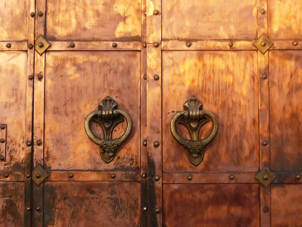 stock image Medieval coppery gates