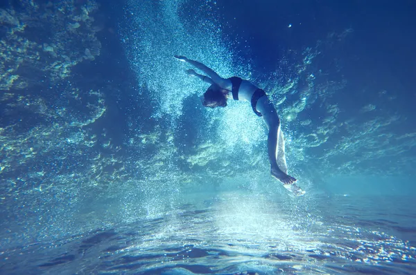 Volné potápění — Stock fotografie