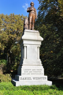 Daniel Webster Statue in Central Park clipart