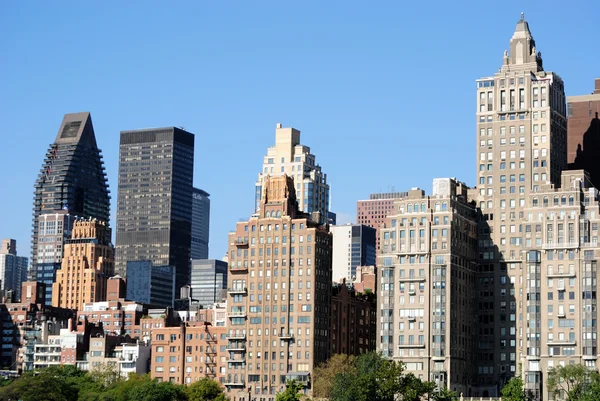 Skyline в центре Манхэттена — стоковое фото