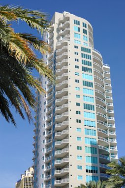 Luxury residential high rises in St. Petersburg, Florida. clipart