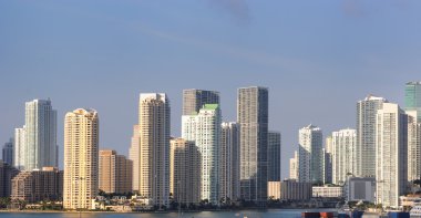 Miami skyline clipart