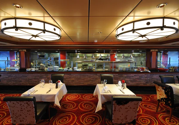 Wnętrze Restauracji Steakhouse — Zdjęcie stockowe