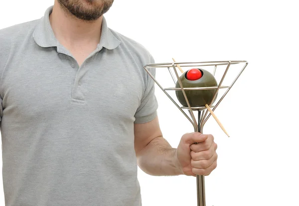 Man holding Novelty Martini — Stock Photo, Image