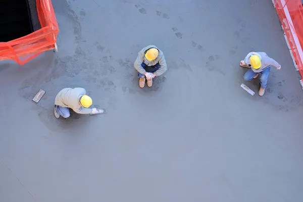 Concrete Workers — Stock Photo, Image