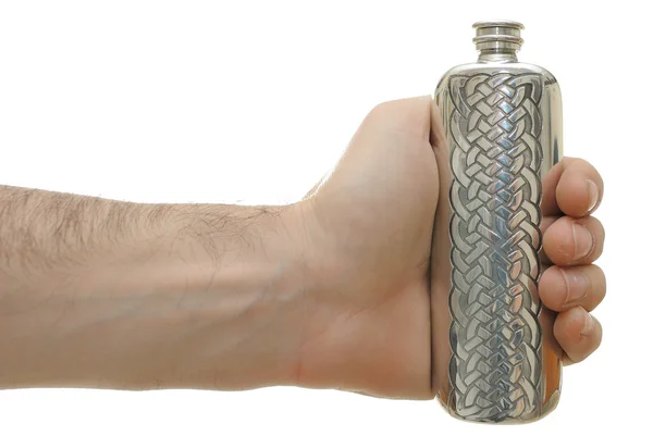 Hand Holding a Flask — Stock Photo, Image