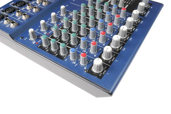 Mixing Board Preamp Amplifying Audio Signal — Stok fotoğraf