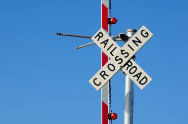 Rail road crossing clipart