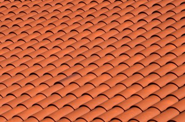 Red tiled roof clipart