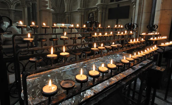 York minster modlitební svíčky — Stock fotografie