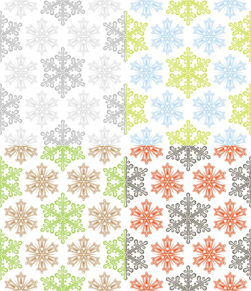 stock vector Seamless Snowflakes Pattern