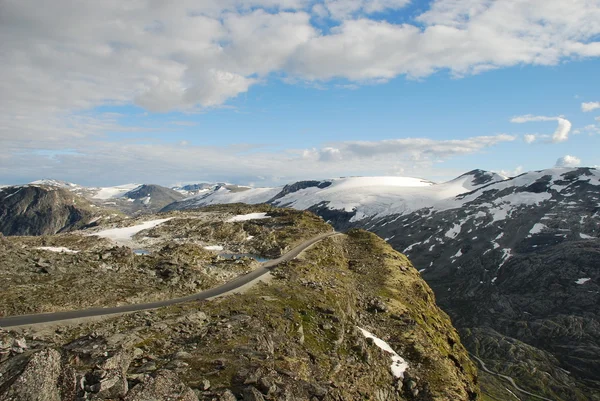 No topo da montanha, Dalsnibba, Noruega — Fotografia de Stock