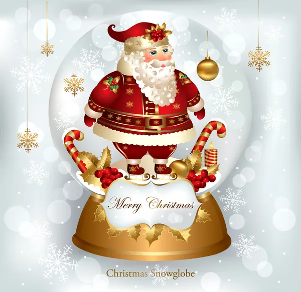 Banner de Navidad con Santa Claus — Archivo Imágenes Vectoriales