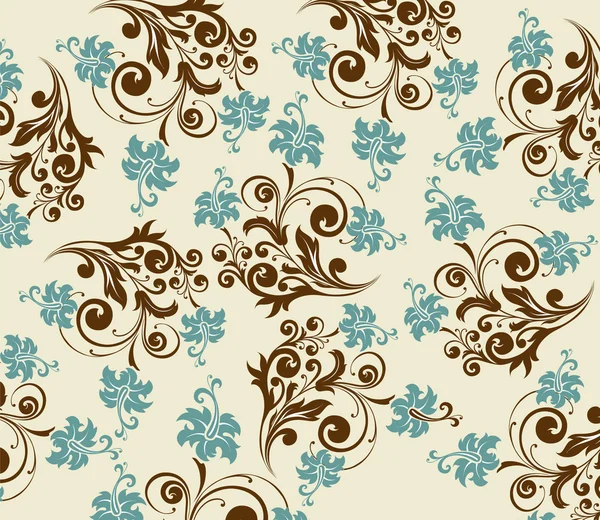 Fleur vectorielle motif bouclé — Image vectorielle