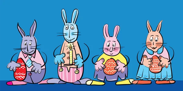 familia de conejos