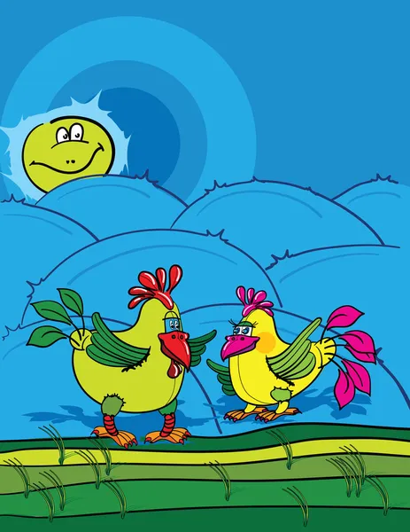 horoz ve tavuk