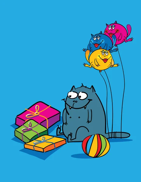 Presentes para gato Ilustrações De Bancos De Imagens Sem Royalties
