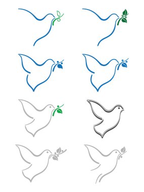 Peace design elements clipart