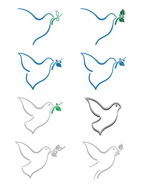 Éléments de conception de paix — Image vectorielle