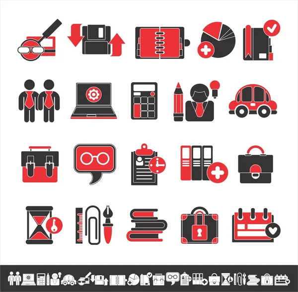 Interesting business icons — Stock Vector