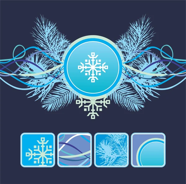 Зимова композиції — стоковий вектор