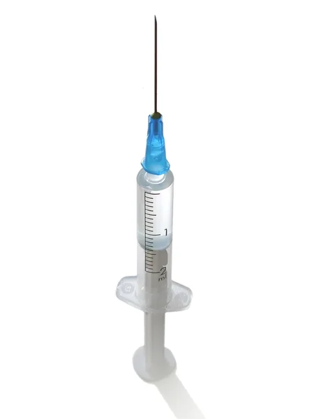 Disposable syringe with medicine — Stock Photo, Image