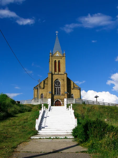 Католическая церковь Вознесения Господня в деревне Ред, Беларусь — стоковое фото