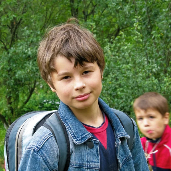 Portrait of a schoolboy — Stock Photo, Image