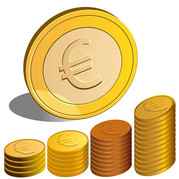 Vektör para euro — Stok Vektör