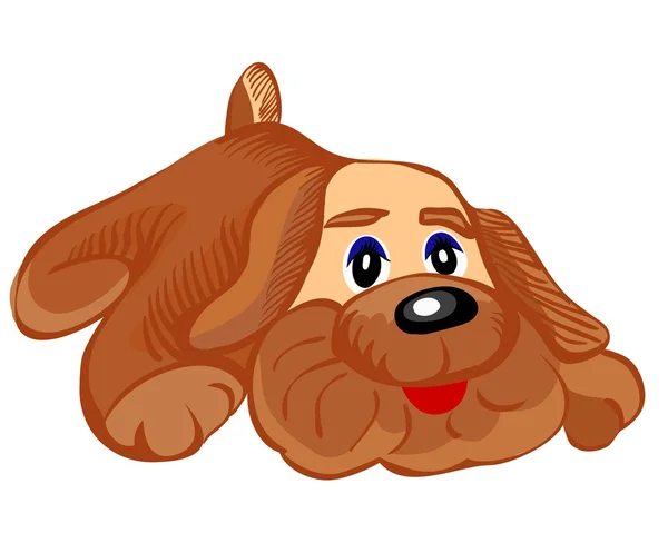 向量的毛绒玩具狗 — 图库矢量图片