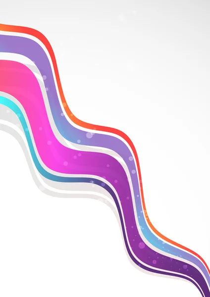 Moderner Farbhintergrund mit Wellen — Stockvektor