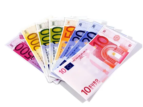 1000 евро в банкнотах — стоковое фото