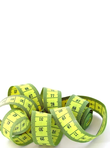 A yellow measuring tape — Stock Photo, Image