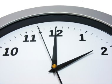 2 o'clock on wall clock clipart