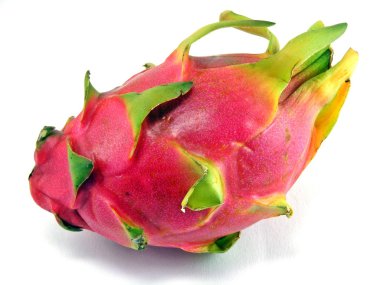 Dragon fruit on a white background clipart