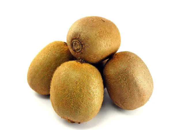 Owoce Kiwi Caly Białym Tle — Zdjęcie stockowe