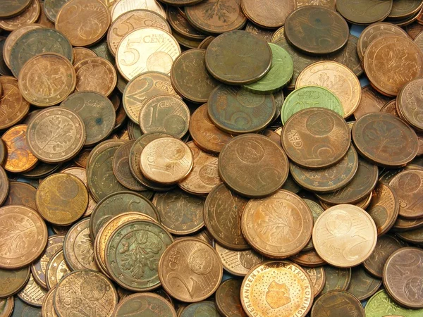 Achtergrondafbeelding van munten — Stockfoto