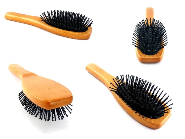 4 Imagens da escova de cabelo — Fotografia de Stock
