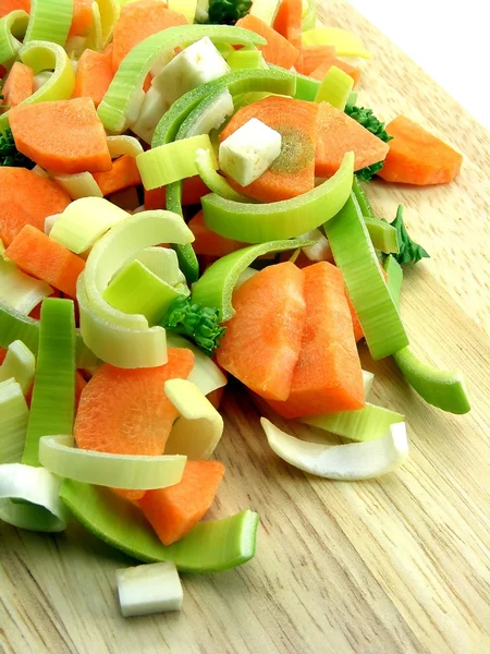 Légumes frais hachés — Photo